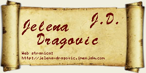 Jelena Dragović vizit kartica